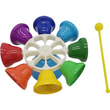 Diatonic Hand Bell 5.7 Inch ColorCoded Notes Clear Tuned Tone Durable Metal for Adults