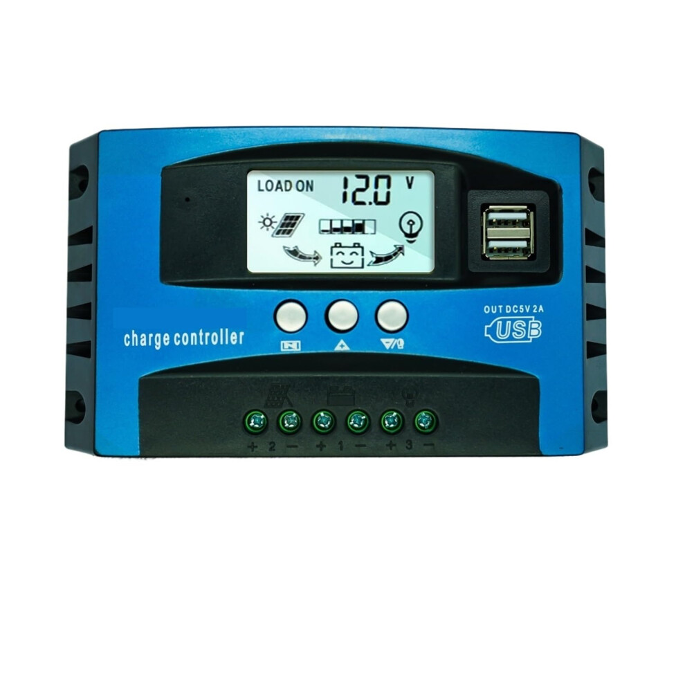 100A Mppt Solar Charge Controller 12V 24V Ip67 Waterproof Lcd For Off Grid Systems 9169991777399