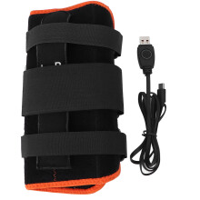 Portable Wrist Heating Pad with Vibration and Red Light Therapy for Pain Relief, Wireless Adjustable Compression Wrap for Sprains and Joint Discomfort