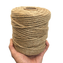 5mm Jute Twine Rope 328ft Heavy Duty Natural Braided Cord for Gardening Crafts and DIY Projects