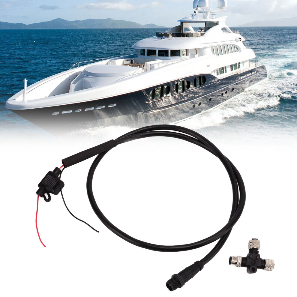 Nmea 2000 Backbone Cable With Tee Connector 1M Waterproof Ip67 3A Fuse 5Pin M12 8491383653631