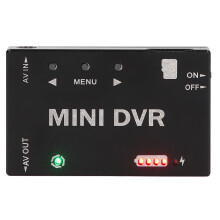 FPV DVR Recorder with Builtin Battery, Compact Video Audio Capture for Drone and Quadcopter