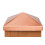 Solid Copper 4.5 x 4.5 Pyramid Post Cap WeatherResistant for Fence and Deck Railing 1
