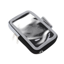 Running Armband Phone Holder with Secure Zipper Pocket for Workout Jogging Men Women Black