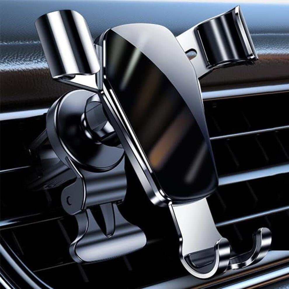 Car Phone Mount Air Vent Holder 360 Rotation Anti Shake Ablack For Hyundai Tucson Kona Ioniq Ioniq5 Ioniq6 Nexo Bayon 9053599226949