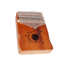 17-Tasten-Daumenklavier 17 Töne 13.5x3x18.5cm braun