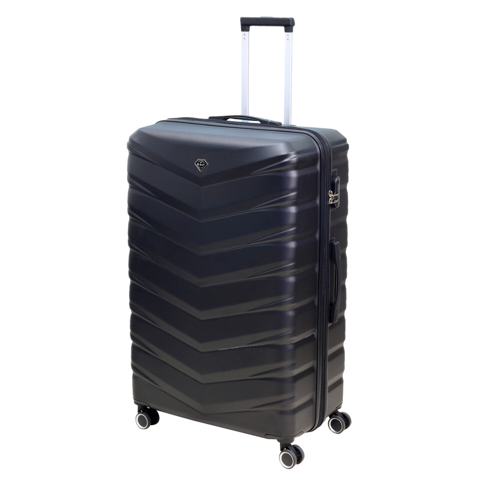 B-Pack Travel Suitcase 32" Denver Expandable Extra Large Luggage Trolley 8-Wheel Black