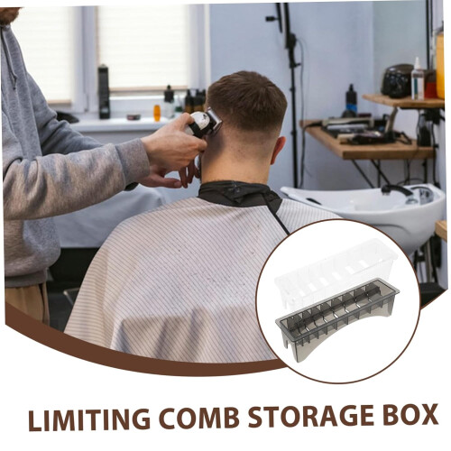Clipper Guard Organizer Box Set, Universal Fit Plastic Storage for Barber Tools, Easy Clean Design 1