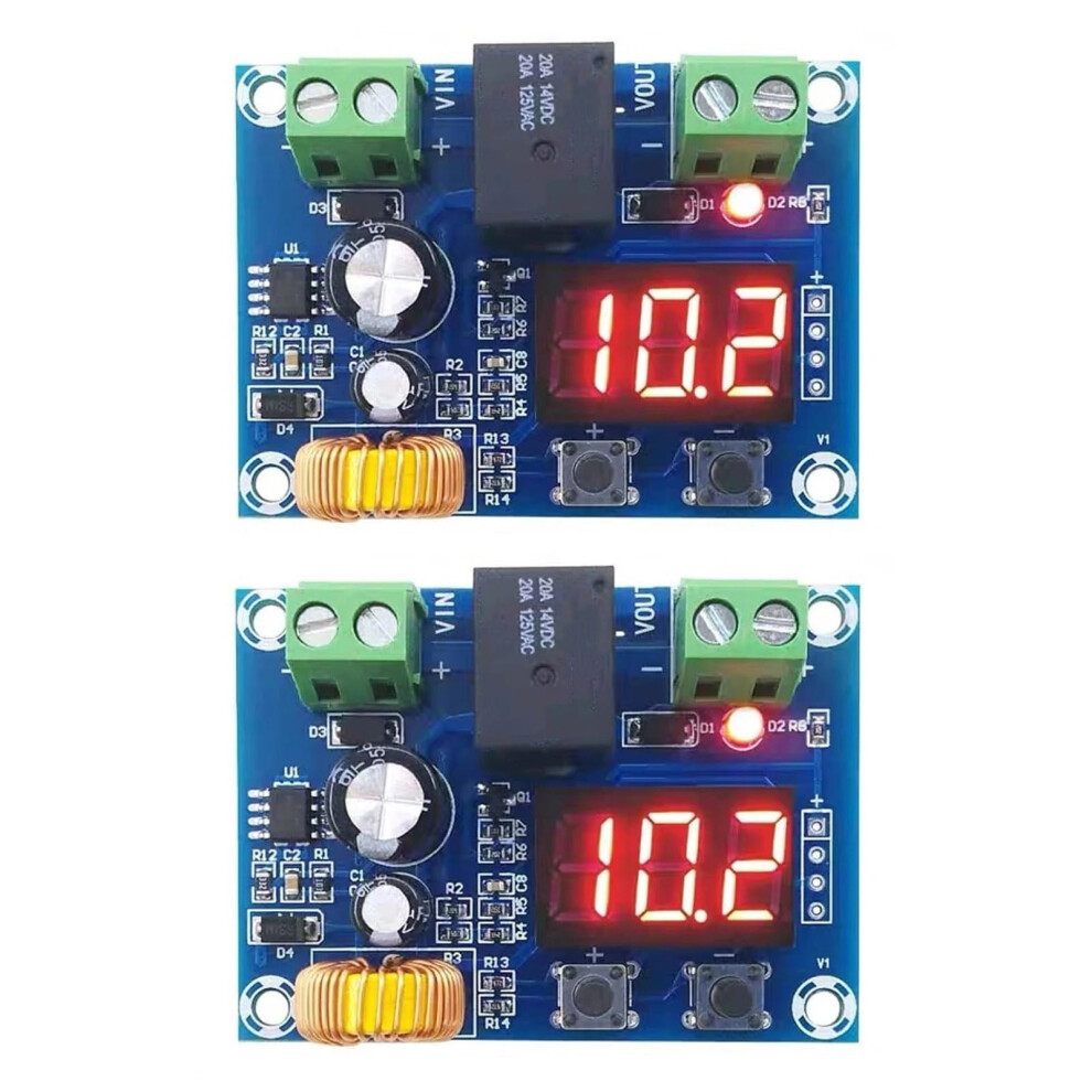 2Pcs Battery Protection Module 12V36v With Digital Voltage Monitor And Automatic Cutoff For Electric Vehicles 9169991779065