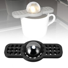 Edelstahl Kaffee-Kühler Ball 38 mm Wiederverwendbar für Tassen, Schwarz