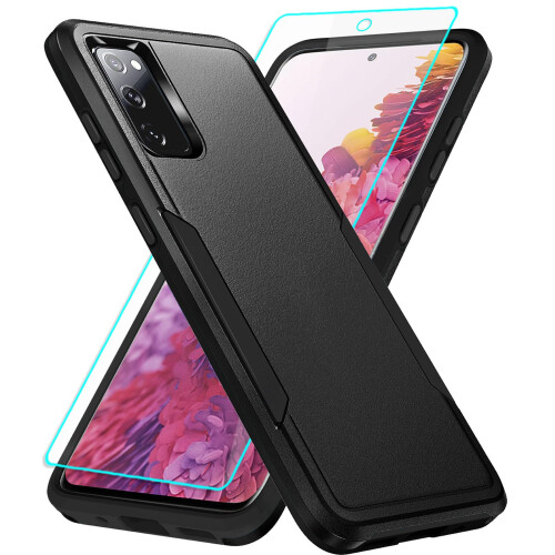 Shockproof Case with Screen Protector, DualLayer ScratchResistant Cover for Samsung Galaxy S20 FE 5G 1