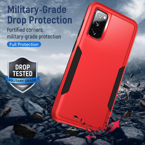Shockproof Case with Screen Protector, DualLayer ScratchResistant Cover for Samsung Galaxy S20 FE 5G 2
