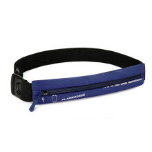 Slim Running Belt Phone Holder with Reflective Strip - Blue, Purple, Pink, Black