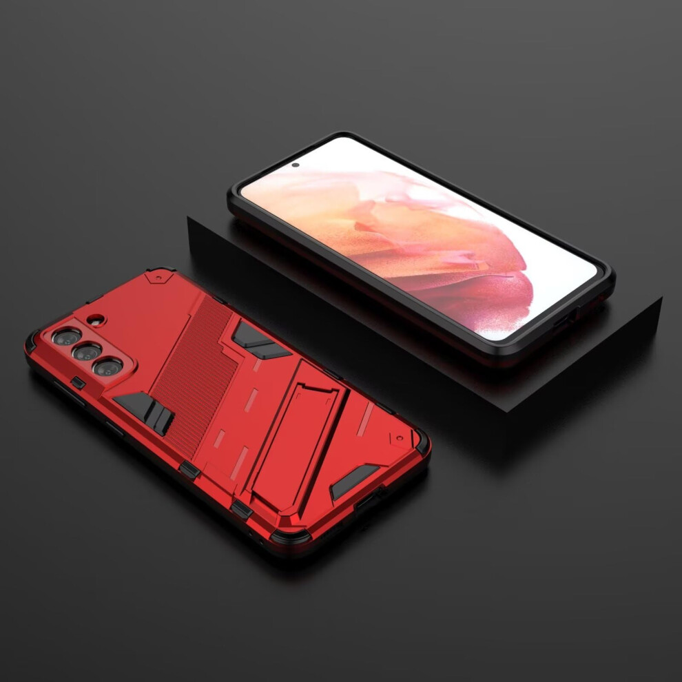 Shockproof Case Military Grade Protection With Adjustable Kickstand For Vivo Iqoo Z9 Turbo Red 9053599227410