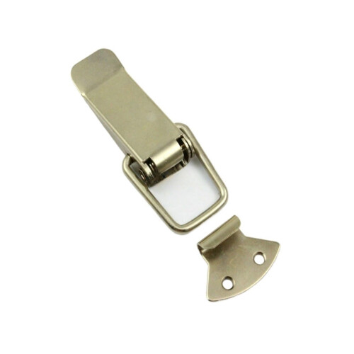 4pcs 90mm Spring Loaded Toggle Latch Hasp Nickel Coated Iron for Toolbox Chest Storage Box