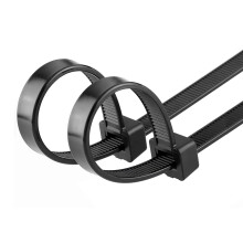Heavy Duty 24 Inch Zip Ties 200LB Strength, Extra Long Black Cable Ties for Outdoor Use, 30 Pack
