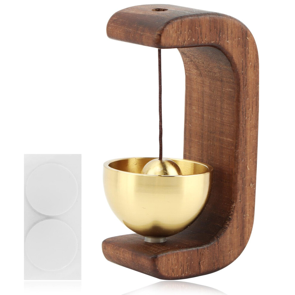 Magnetic Wooden Door Chime With Copper Hardware, Elegant Sound For Entrance Or Home 9455672148474