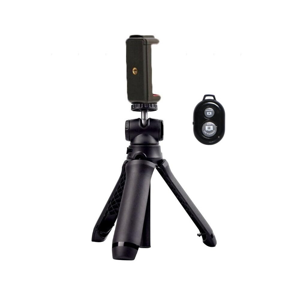 Selfie Stick Tripod 2 In 1 With 360 Rotating Cold Shoe Adjustable Aluminum Phone Tripod For Smartphone 9053599227670