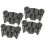 4 Pack W10195417 Dishwasher Wheels Replacement for Lower Rack Compatible with KitchenAid Whirlpool 1