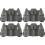 4 Pack W10195417 Dishwasher Wheels Replacement for Lower Rack Compatible with KitchenAid Whirlpool 5