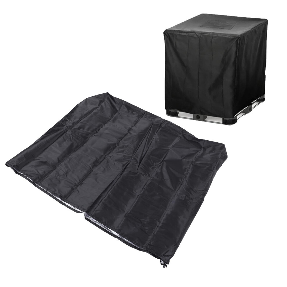 Heavy Duty Waterproof Pallet Cover Tarp, 210D Oxford Outdoor Protection For Bulk Boxes And Furniture, Black 9169991782799