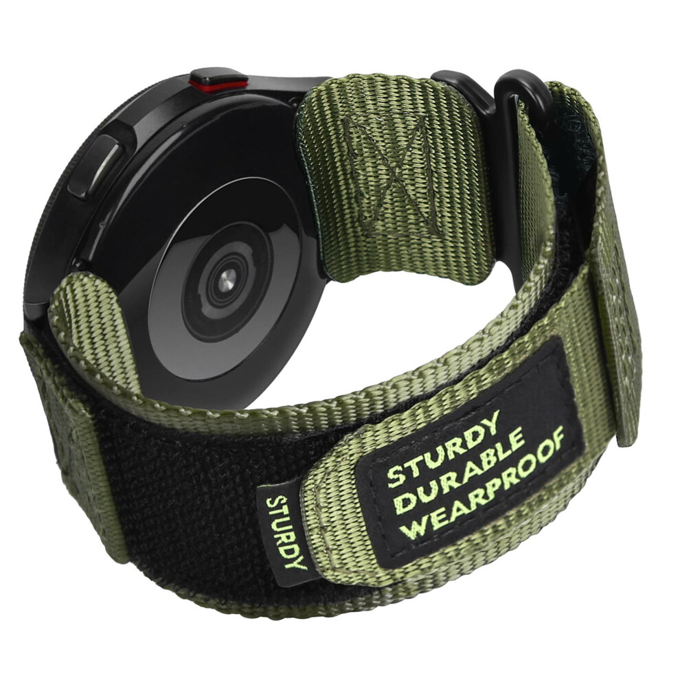 22Mm Nylon Smartwatch Band With Rugged Woven Loop, Quick Adjustment, For Citizen Cz Green 9174973742371