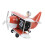 Flugzeuguhr Klappuhr Automatisch 12h Orange 1