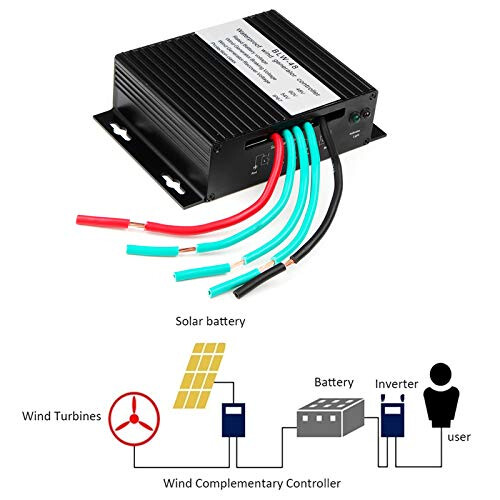 MPPT Wind Turbine Charge Controller 5000W 12V 24V 48V Automatic Voltage Detection for OffGrid Battery Systems 2