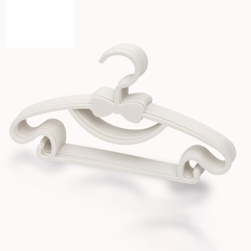 Conjunto de 10 cabides infantis em PP com design de laço.
