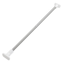 Adjustable Telescopic Shower Curtain Rod No Drilling Stainless Steel Tension Pole for Bathroom White