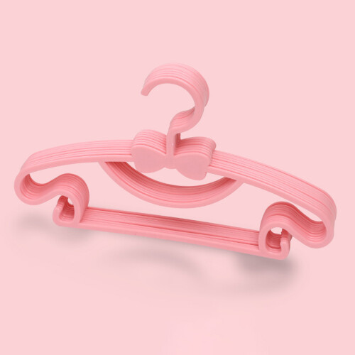 Set van 10 kinderkledinghangers, PP, 27x17cm