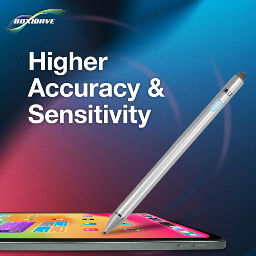 Active Stylus Pen for BLU G72 Max – Ultra Fine Tip Precision, Metallic Silver Design 2