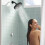 6 Inch  Pressure Rainfall Shower Head Matte Black 360 Adjustable Wide Spray Coverage 5