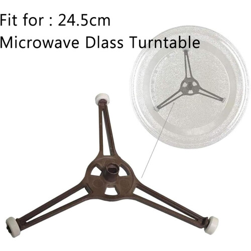 Microwave Turntable Support Replacement with TripleWheel Roller Ring for Even Heating Rotation 2