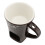Ceramic Chocolate Melting Mug with Fork, 360g, Brown 1