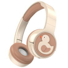 Cute Duck Design Bluetooth 5.3 Wireless Headphones with Mic, IPX4 Waterproof Kids Gift