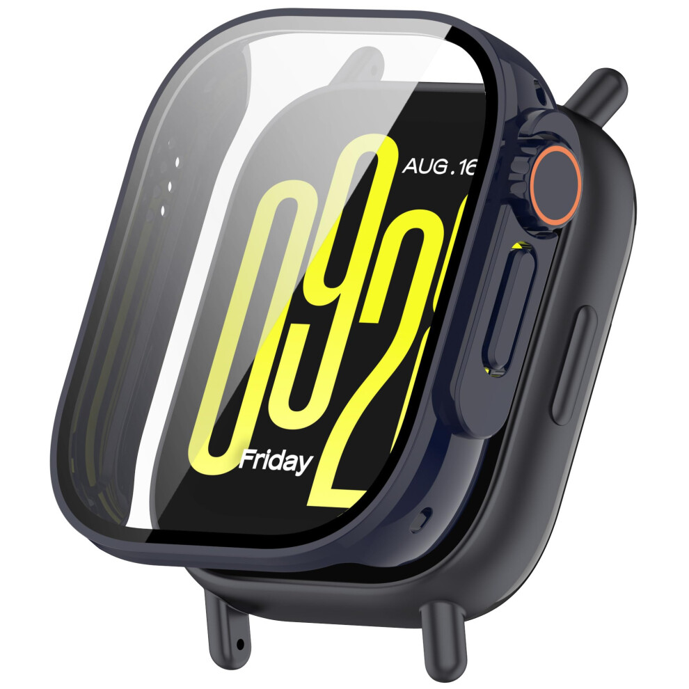 Screen Protector Case With Tempered Glass, Full Edge Shockproof Bumper For Redmi Watch 5 Active Blue 9174973744399