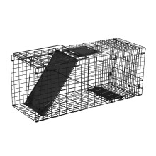 Animal Trap Cage 32' Heavy Duty Folding Raccoon Trap Humane Cat Capture Black