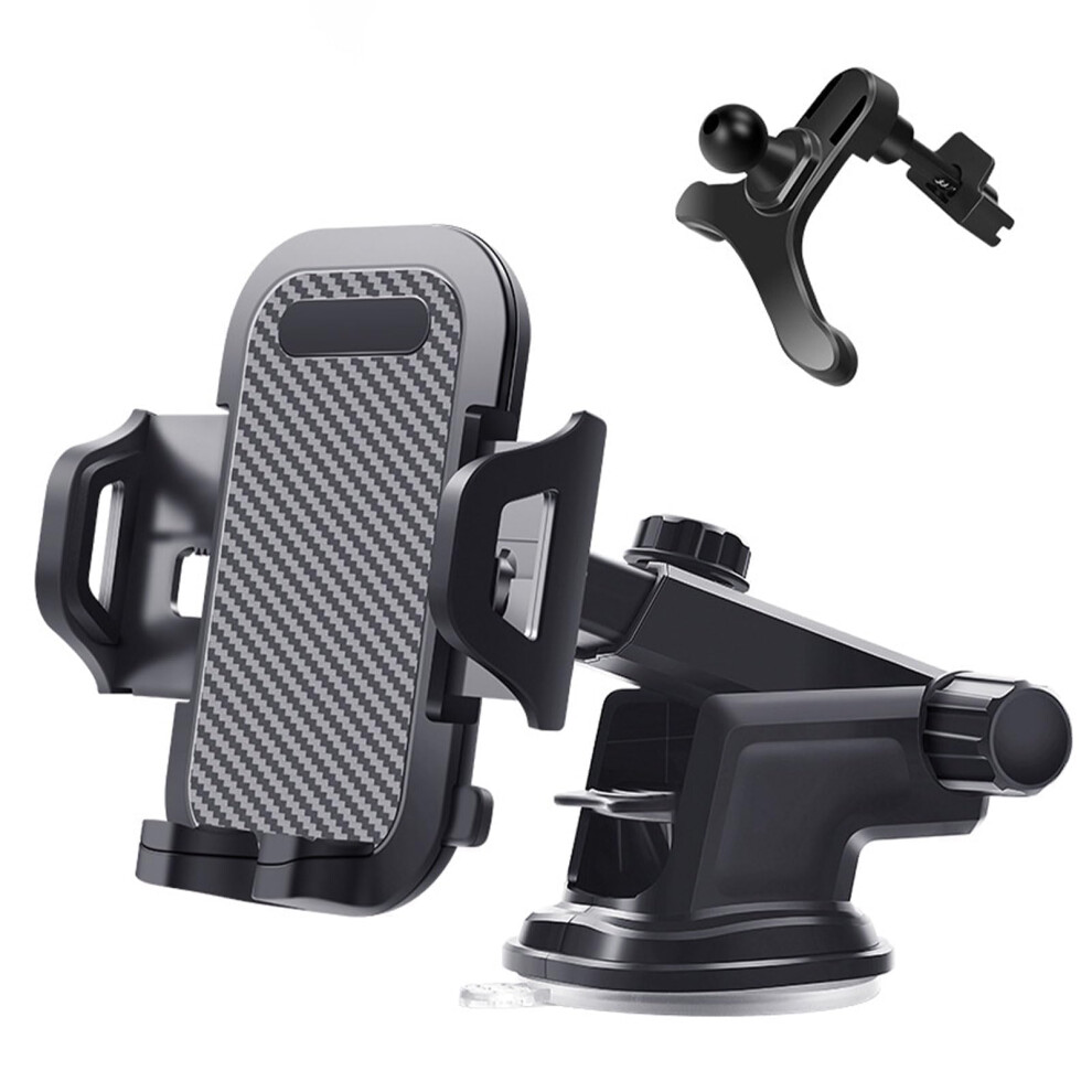 Car Phone Mount With Strong Suction, Long Arm Universal Holder For Dashboard Windshield Vent 9053599230809