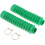 Universal Fit Green Motorcycle Fork Boots Shock Absorber Protection Durable Rubber 4