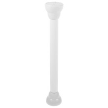 Adjustable Tension Curtain Rod Heavy Duty Telescopic NoDrill NonSlip White for Bathroom Kitchen