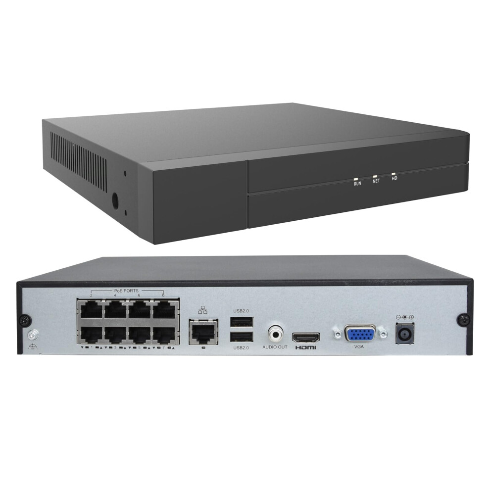 4K Poe Nvr 16 Channel Security System, 8 Ports H.265, Remote Viewing, Motion Alerts, No Hdd 9455672151481