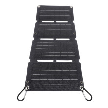 40W Foldable Solar Panel Charger with Fast Charging QC Dual USB TypeC for Camping and Travel