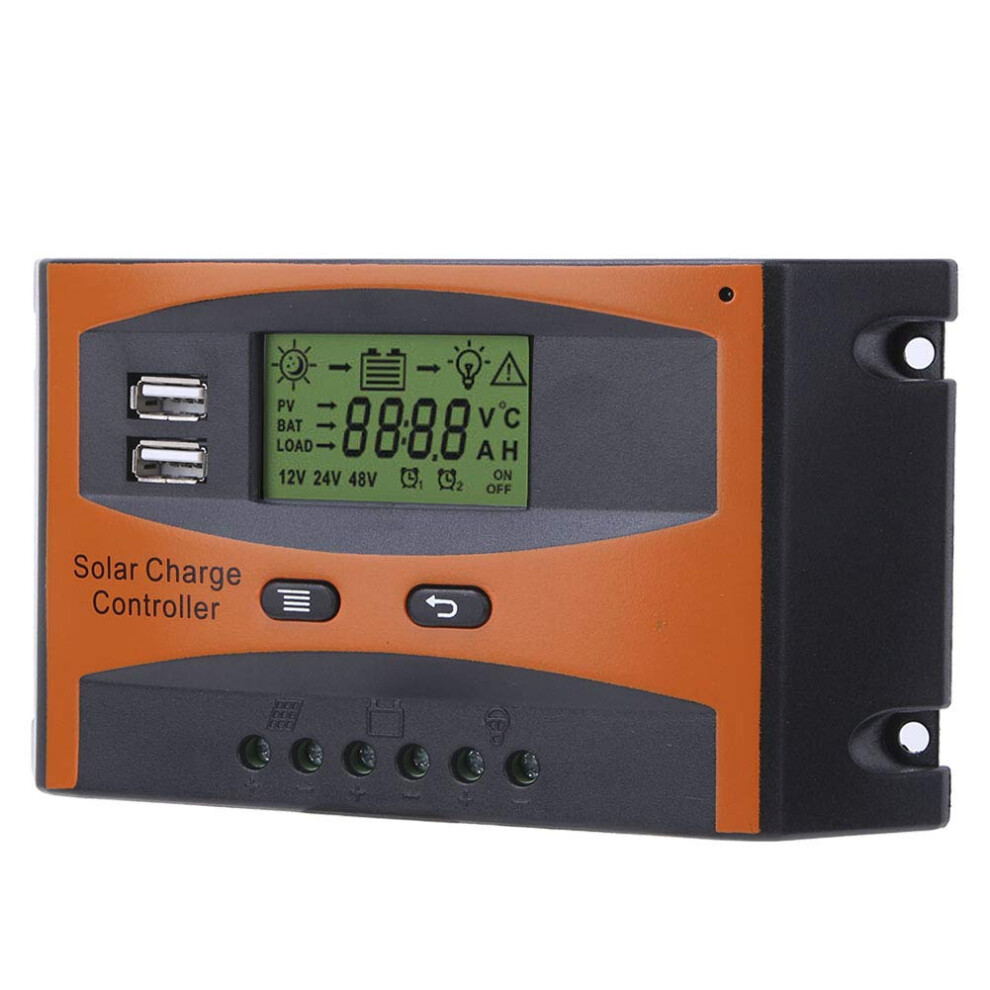 20A Pwm Solar Charge Controller, Auto 12V/24V, Overcharge Protection Solar Panel Regulator 9330225652564