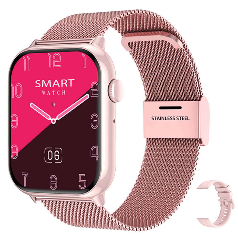 Hd15 Smart Watch 1.75" Tft Screen Heart Rate Fitness Tracker, Pink/Black/Gray 7611384829946