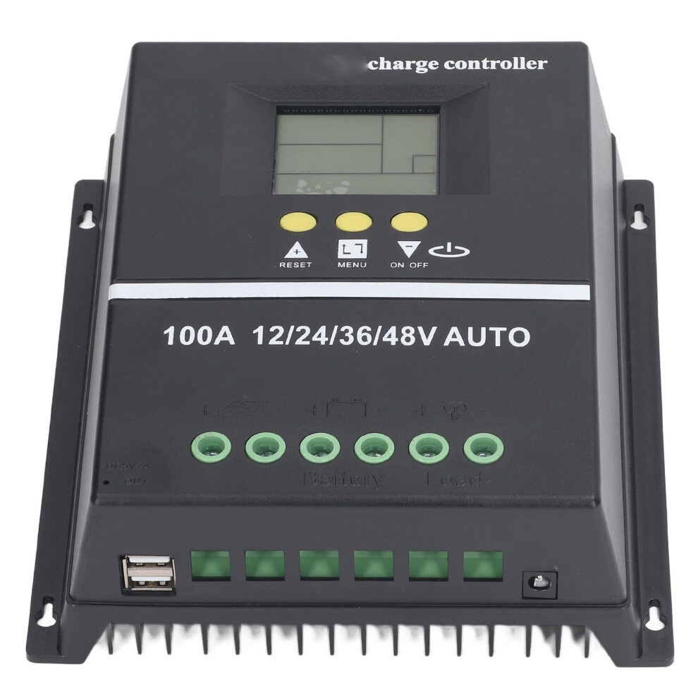 100A Mppt Solar Charge Controller With Lcd, Dual Usb, Auto Voltage Id For 12V48v Battery 9455672109895