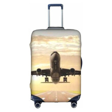 XLarge Washable Elastic Luggage Cover for 2932 Inch Suitcase, Dust Scratch Protection, Airplane Design