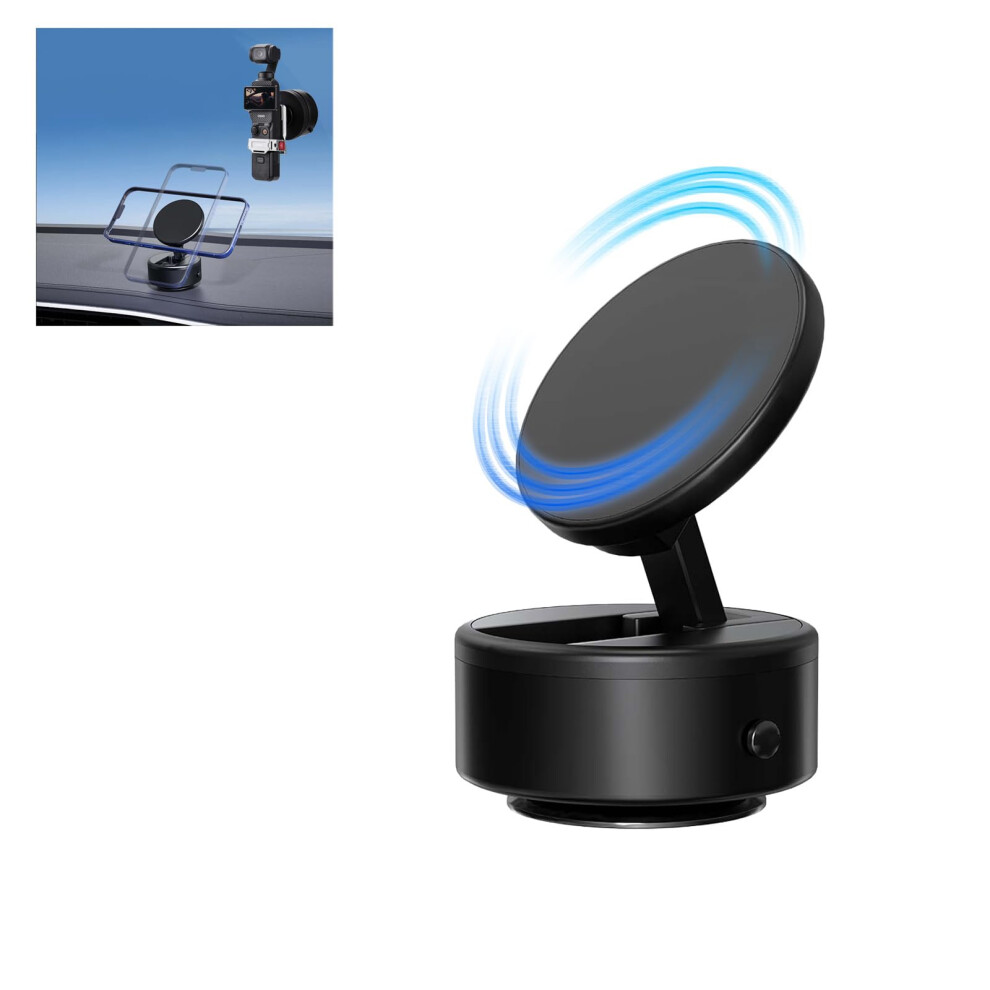 Magnetic Phone Holder With Dual Magnetic Suction For Car Dashboard And Smooth Surfaces Black 9053599231554