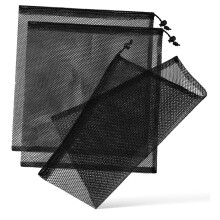 Mesh Drawstring Bag Set Breathable TearResistant Sports Equipment Storage for Laundry and Gym