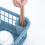 Blue Plastic Dish Drying Rack with Fast Drainage & Detachable Base 4